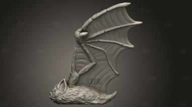 Ужасная Летучая Мышь 3d stl модель для ЧПУ