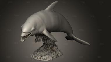 Дельфины дельфин Номер Один 3d stl модель для ЧПУ