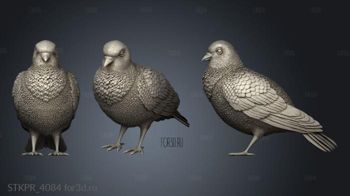 dove 3d stl for CNC