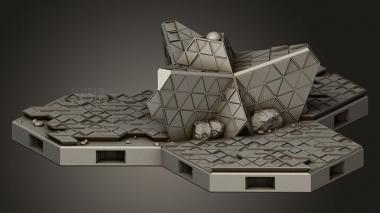 Шестигранная Крышка из плитки 3d stl модель для ЧПУ
