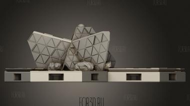 Шестигранная Крышка из плитки 3d stl модель для ЧПУ