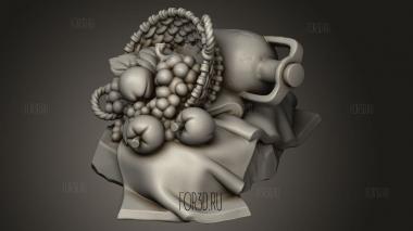 Композиция Пьяный гном 3d stl модель для ЧПУ