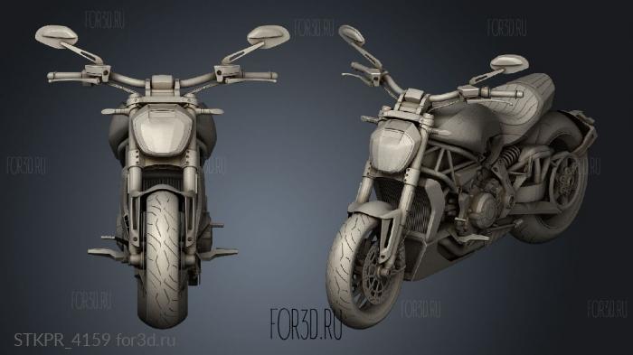 Ducati Diavel 3d stl for CNC