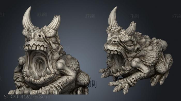Duncan Shadow Plague toad 3d stl for CNC