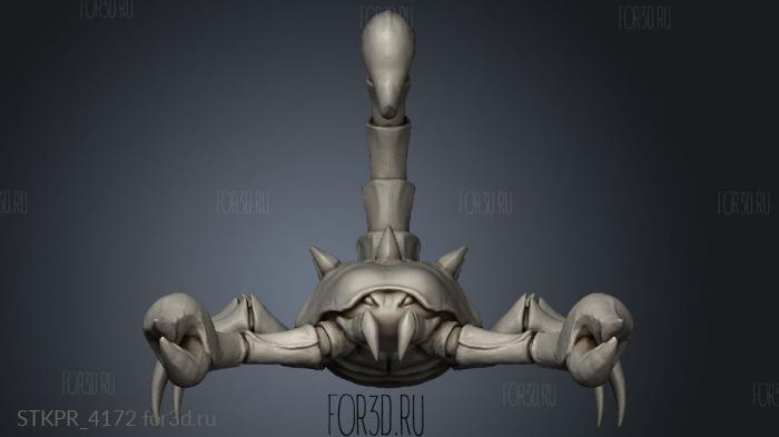 DUNGEON CRITTERS Scorpion sin 3d stl for CNC