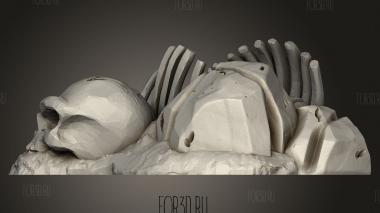 Подземелья Тамарай Реквизит Подземелья ТОЧКА Кости 3d stl модель для ЧПУ