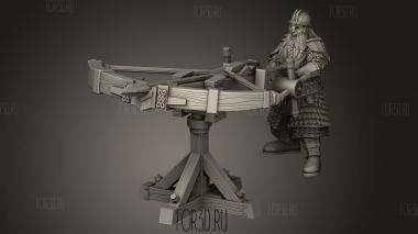 Карликовая Баллиста 3d stl модель для ЧПУ