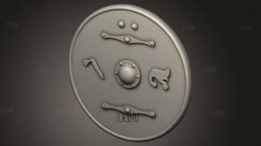 Саксонский щит Гномов 3d stl модель для ЧПУ