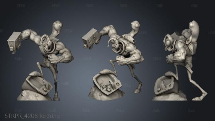 Earthworm Jim EWJ Back 3d stl for CNC