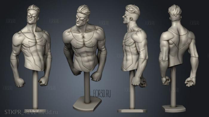 Eastman Invincible Mark Grayson 3d stl for CNC