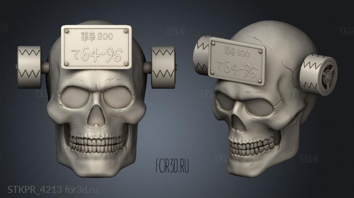 ebisu skull dorohedoro cbzu SKULL HILL craneo 3d stl for CNC