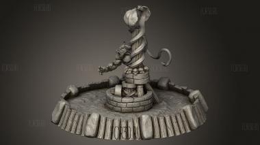 Эпический босс Минотавр и Колесная Боль 3d stl модель для ЧПУ
