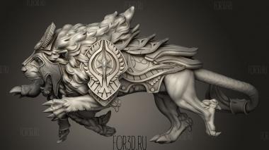 Февральский Фантастический Лев 3d stl модель для ЧПУ