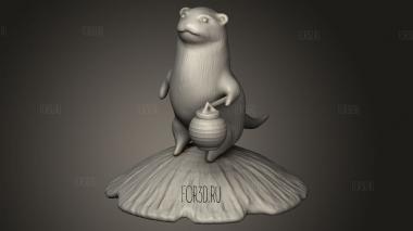 Выдра Выдра 3d stl модель для ЧПУ
