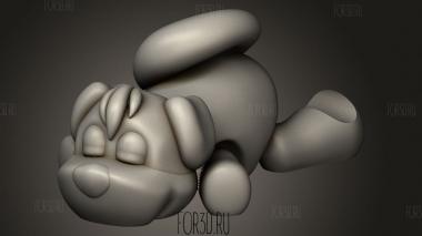 Щенок Гибкие животные 3d stl модель для ЧПУ