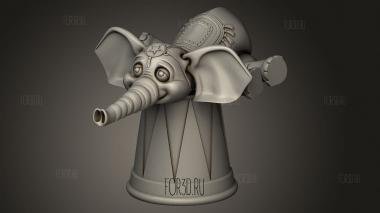 Гибкий Слоновий Большой Мяч 3d stl модель для ЧПУ