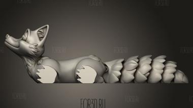 Гибкий Лис 3d stl модель для ЧПУ
