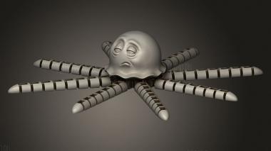 Гибкая медуза 3d stl модель для ЧПУ