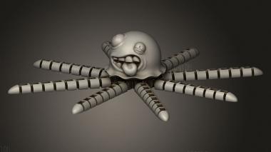 Гибкая медуза 3d stl модель для ЧПУ