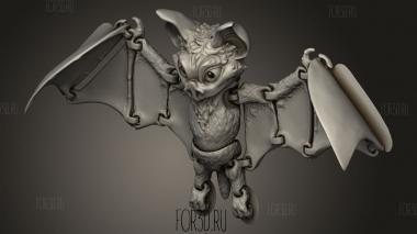 Гибкий коврик Mire Bat со встроенными Краями 3d stl модель для ЧПУ