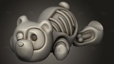 Flexi ZOMBIE animaкендо фудзи БЕТА МЕДВЕДЬ ЧЕРНЫЙ 3d stl модель для ЧПУ
