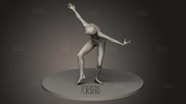 Танцующий 3d stl модель для ЧПУ