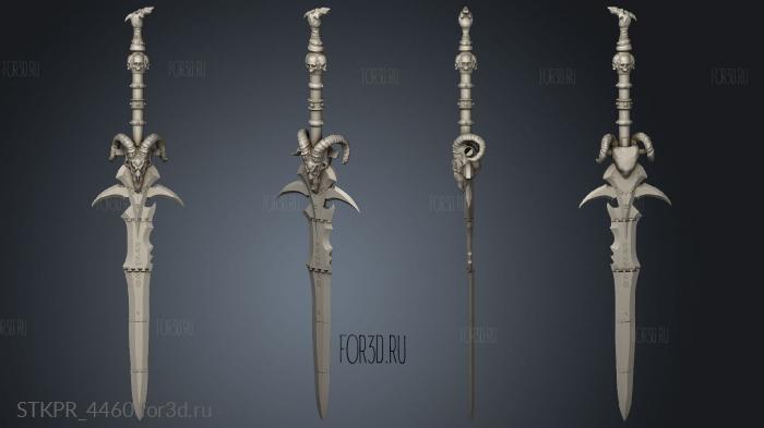 Frostmourne frostmourne 3d stl for CNC