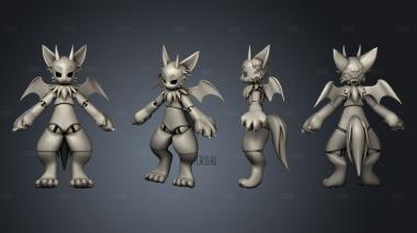 furry stl model for CNC