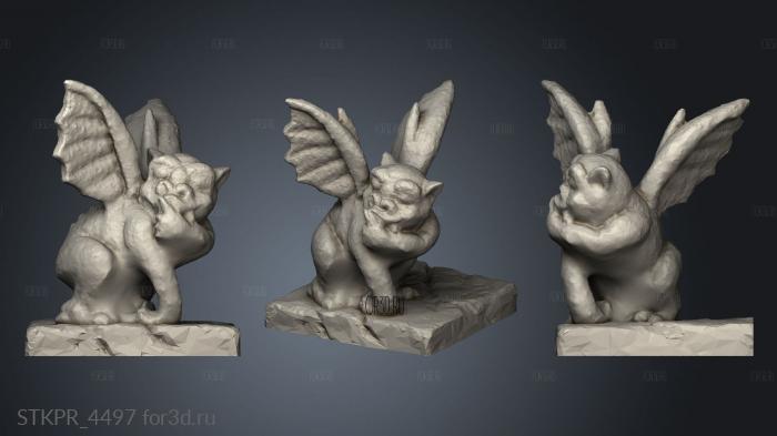 Gargoyle Post Toppers 3d stl for CNC