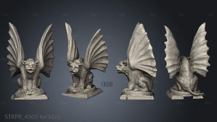 Gargoyle Post Toppers 3d stl for CNC