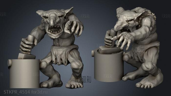 Gorguts Paint Goblins Goblin 3d stl for CNC