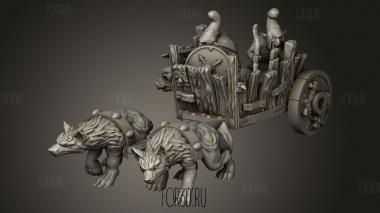 Волчья Колесница Гоблинов 3d stl модель для ЧПУ