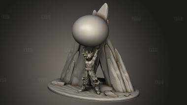 Лампа Гоку лампара 3d stl модель для ЧПУ