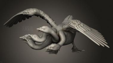 Гусиная Гидра 3d stl модель для ЧПУ