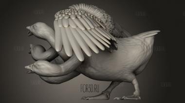 Гусиная Гидра 3d stl модель для ЧПУ