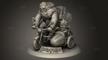 Велосипед Гарри и Хагрида 3d stl модель для ЧПУ
