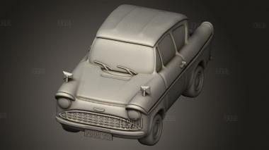 Гарри Поттер Летающий Форд Англия 3d stl модель для ЧПУ