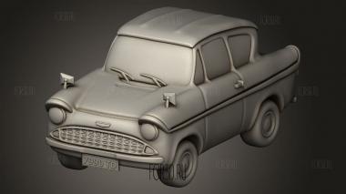 Гарри Поттер Летающий Форд Англия 3d stl модель для ЧПУ