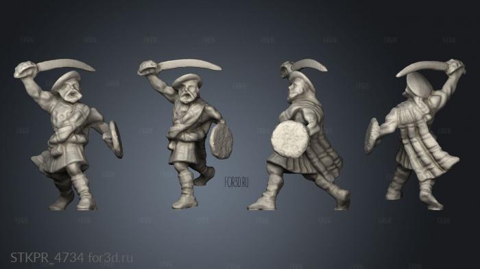 Mac Dirk Warriors 3d stl for CNC