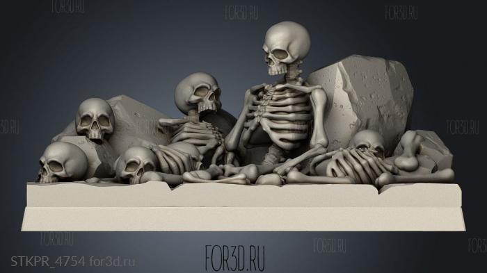 Terrain Skeletons 3d stl for CNC