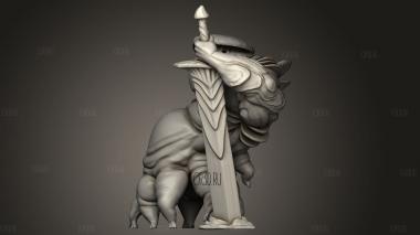 Грубый Дефис 3d stl модель для ЧПУ