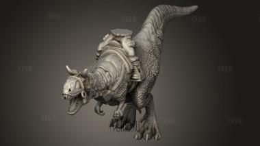Всадники на Динозаврах-Горгульях 3d stl модель для ЧПУ