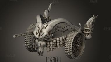Колесница Адских гномов разрезана на куски 3d stl модель для ЧПУ