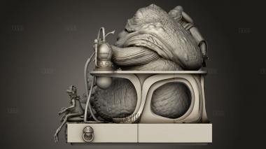 Бар Джабба Диорама 3d stl модель для ЧПУ