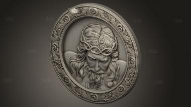 Иисус 3d stl модель для ЧПУ