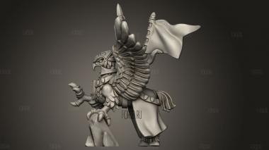 Король геральдики гиппогрифов 3d stl модель для ЧПУ