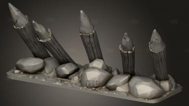 Актив Шипов СКАЛЬНОГО ПОЛЯ 3d stl модель для ЧПУ