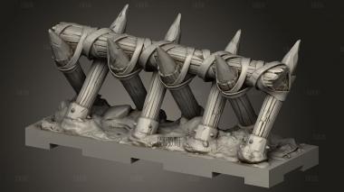 КАМЕННОЕ ПОЛЕ Шипастая Плитка 3d stl модель для ЧПУ
