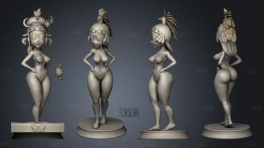 Lady dom stl model for CNC