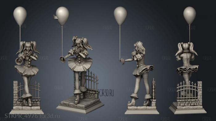 Lady Pennywise Vcom Balloon 3d stl for CNC